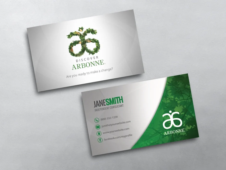 Elevate Your Brand with Arbonne Business Cards - Boosting Success in Style