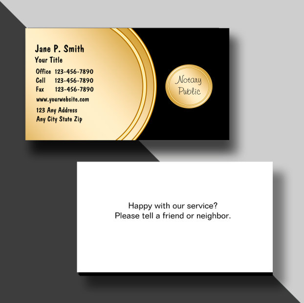 Creative Notary Business Card Ideas to Make Your Mark